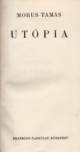Morus Tams - Utpia