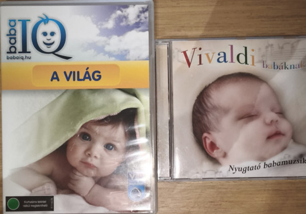 2db babák fejlesztésére készült DVD és CD - Baba IQ-A világ, Vivaldi babáknak-Nyugtató babamuzsika