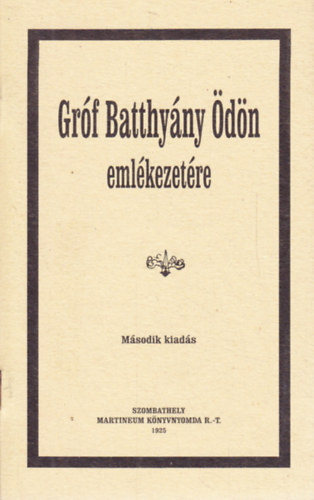 Grf Batthyny dn emlkezetre