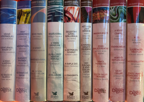 Reader's Digest válogatott könyvek 9 db 35 regény