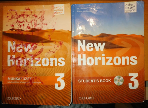 Daniela Simons, Kelemen Ferenc, Rónán McGuiness Paul Radley - New Horizons Munkafüzet 3 (Felkészülés a középszintű érettségire) + New Horizons 3 Student's Book with CD-Rom
