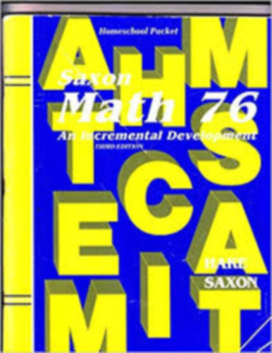 Saxon Math 76 - An Incremental Development