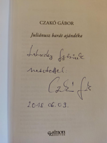 Czak Gbor - Julinusz bart ajndka