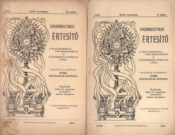 Wagner Mihly - Eucharisztikus rtest 1912. 9-10. szmok