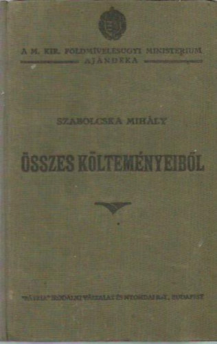 Szabolcska Mihály - Szabolcska Mihály összes költeményeiből