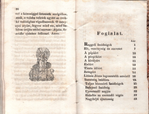 K�z�jtatoss�gi im�ds�gok a p�csi egyh�zmegy�ben (1844)