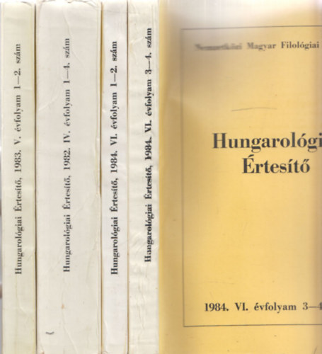 Jankovics Jzsef  (szerk) - Hungarolgiai rtest 1982, 1983, 1984 (3 db teljes vfolyam, 4 ktetben)