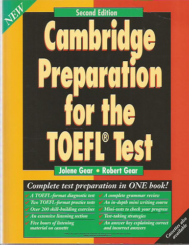 J.-Gear, R. Gear - Cambridge preparation for the TOEFL test (second edition)