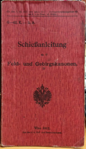 Schiessanleitung Feld- und Gebirgskanonen