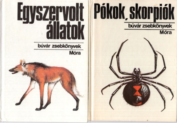 Dr. Farkas Henrik, Szalkay J�zsef Kalm�r  Zolt�n - 3 db B�v�r zsebk�nyvek ( egy�tt ) 1. P�kok, skorpi�k, 2. Egyszervolt �llatok, 3. Tr�pusi pillang�k