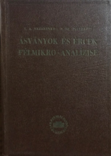 N. Sz. Poluektov V. A. Nazarenko - svnyok s rcek flmikro-analzise