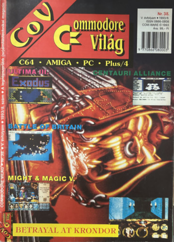 Commodore Világ Nr. 38 - V. évfolyam, 1993/8. szám