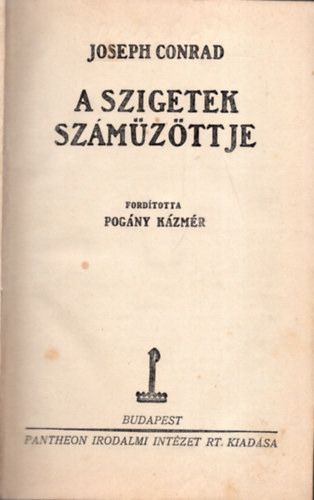 Joseph Conrad - A szigetek sz�m�z�ttje