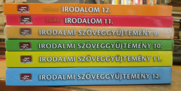 6 db Irodalom és szöveggyűjtemény: Irodalom 11-12. + Irodalmi szöveggyűjtemény 9-12.
