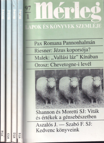 Mrleg - Lapok s knyvek szemlje - 33. vfolyam 1997/1-4