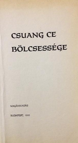Csuang-Ce - Csuang-Ce blcsessge