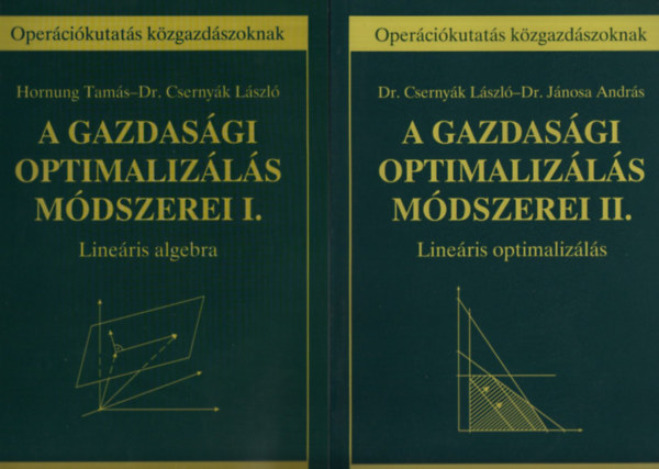 Dr. Csernyk Lszl Hornung Tams - A gazdasgi optimalizls mdszerei I-II. (Lineris algebra - Lineris optimalizls) - Opercikutats kzgazdszoknak