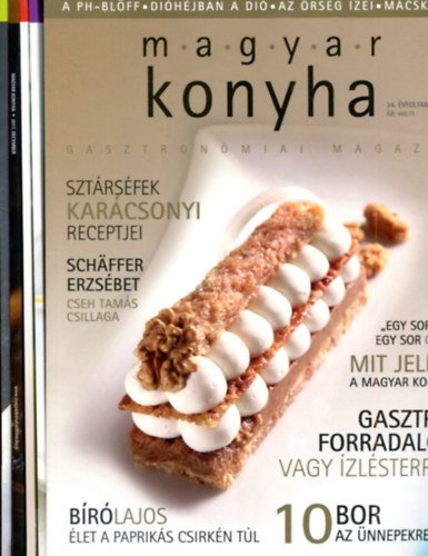 Vink Jzsef fszerkeszt - 5 db magyar konyha - gasztronmiai magazin (karcsonyi s tli szmok)