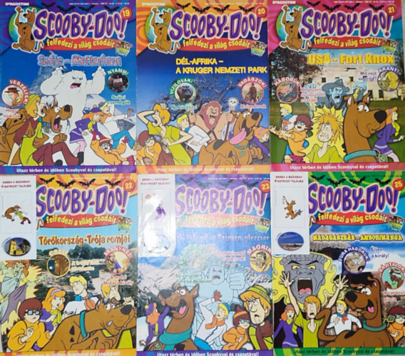 Joanna Dowgiallo-Tyszka  (szerk.) - Joanna Dowgiallo-Tyszka (szerk.) - 6db Scooby-Doo! �js�g - 19., 20., 21., 22., 23., 25.-�s sz�m�ak