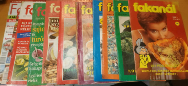 K�ryn� Serly Anna (f�szerk.) - 11 db Fakam�l magazin (Sz�rv�nysz�mok, lapsz�mok a term�klapon)