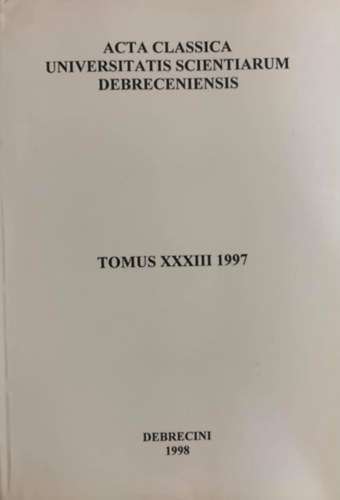 Tomus XXXIII 1997