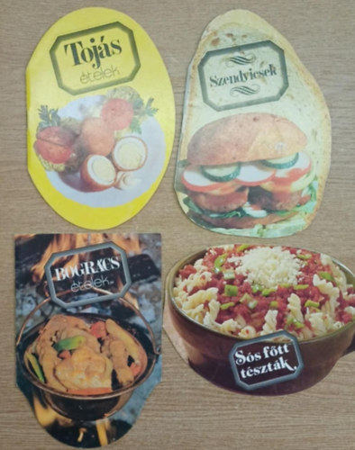 4 db szakcs fzet: Bogrcs telek - Tojs telek - Ss ftt tsztk - Szendvicsek