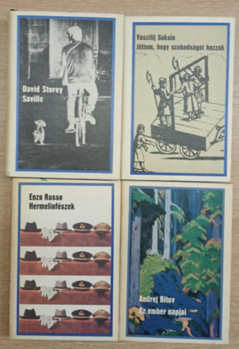 Vaszilij Suksin, Enzo Russo, Andrej Bitov David Storey - 4 db a Vil�gk�nyvt�r sorozatb�l: Saville - J�ttem, hogy szabads�got hozzak - Hermelinf�szek - Az ember napjai