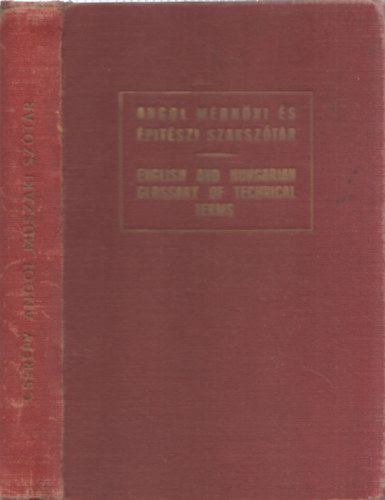 Ifj. Cserpy Istvn - Angol mrnki s ptszeti szaksztr