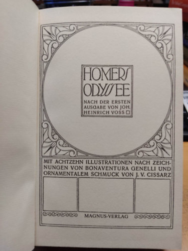 Homers - Odyssee (n�met nyelv�)