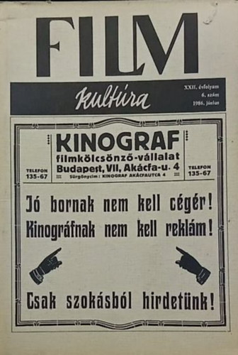 Filmkultra 1986. jnius
