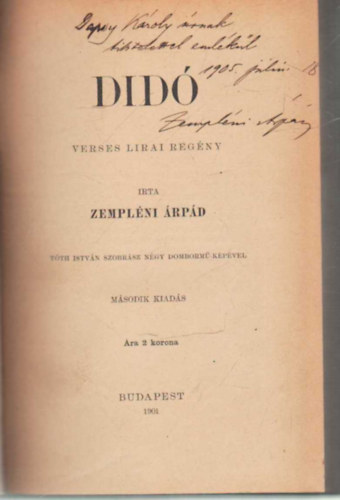 Zemplni rpd - Did - Verses lrai regny (dediklt) (1901)