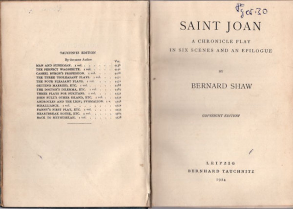 Bernard Shaw - Saint Joan