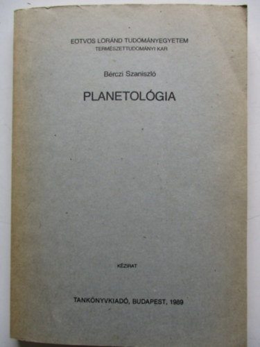 B�rczi Szaniszl� - Planetol�gia