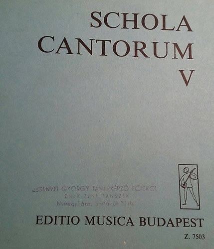 Schola Cantorum V. - Z7503