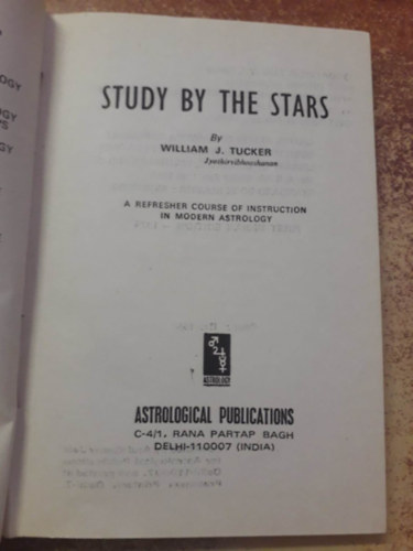 William Joseph Tucker - Study the Stars