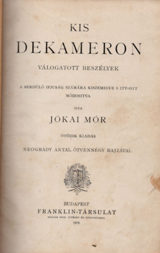 Jkai Mr - Kis dekameron