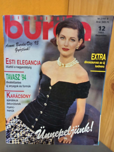 ismeretlen - Burda Világdivat - 1993/12. Szám (Ünnepeljünk: Esti elegancia - Karácsony: ajándékok, dekorötletek ínyenc-menük) Szabásminta mellékletekkel