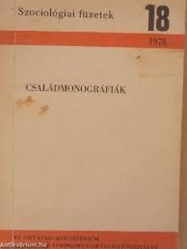 Somlai P�ter  (szerk.) - Csal�dmonogr�fi�k (Szociol�giai f�zetek)