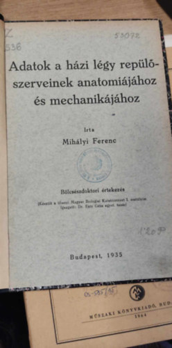 Mihlyi Ferenc - Adatok a hzi lgy replszerveinek anatmijhoz s mechanikjhoz