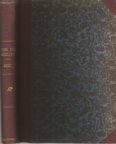 Ilosvay-Gombocz-Szab-Patay - Termszettudomnyi kzlny 1932