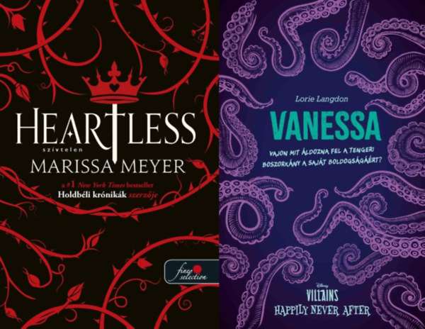 Lorie Langdon Marissa Meyer - 2 db KLNLEGES, LDEKORLT KIADS fantasy regny: Heartless - Szvtelen + Vanessa