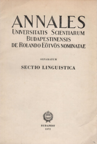 Székely Gy. - Gyula Németh und unsere Sprachwissenschaft