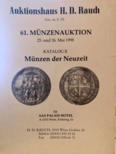 Auktionshaus H.D. Rauch - 61. Mnzenauktion