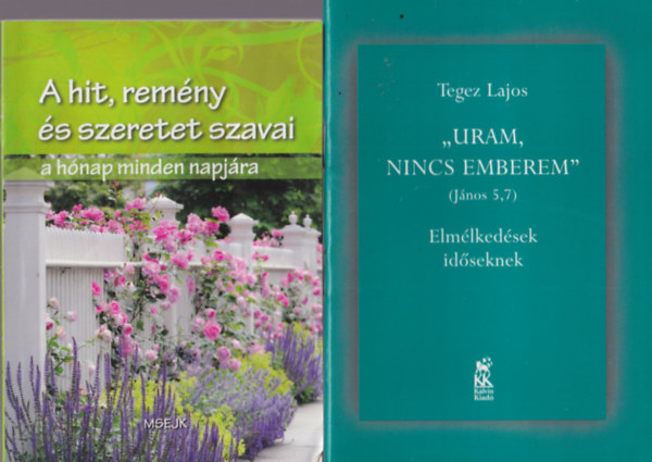 M. Basilea Schlink, Tegez Lajos P. Bodzsár Erzsébet - 4 db vallási könyv: Uram, nincs emberem + A hit, remény és szeretet szavai + Ő ma is szól + Földfordulás