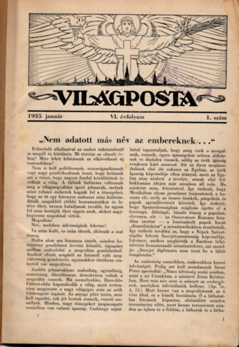 P. Schmidt Jzsef - Vilgposta 1935. teljes vfolyam