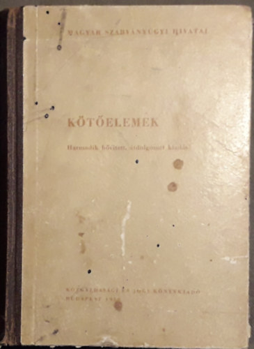 kötőelemek (összeállította:Kübl Emil)