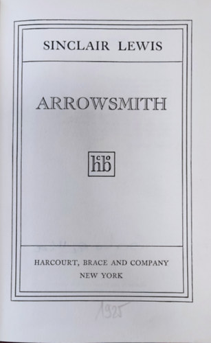 Sinclair Lewis - Arrowsmith