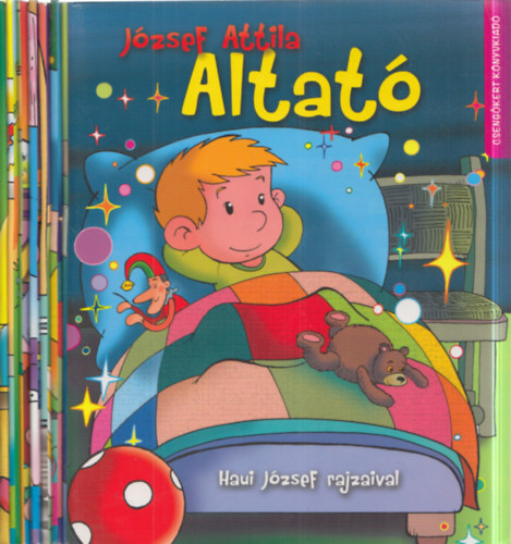 Szamosi Kitty  J�zsef Attila (szerk.) - 4 db kem�nylapos leporell�: J�zsef Attila - Altat� + Els� altat�im + Els� versik�im + Els� dalocsk�im (Haui J�zsef rajzaival)