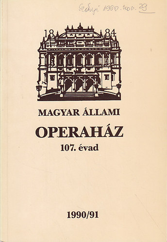 Magyar llami Operahz 107. vad 1990/1991