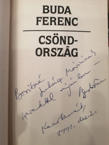 Buda Ferenc - Csndorszg (Dediklt)